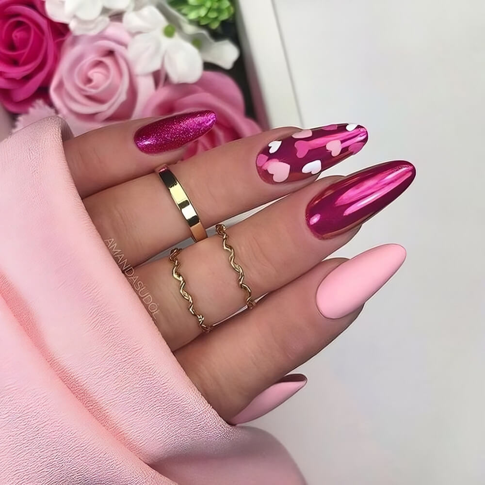 30 Heart Nail Designs To Make Your Fingers Pretty All Year Long