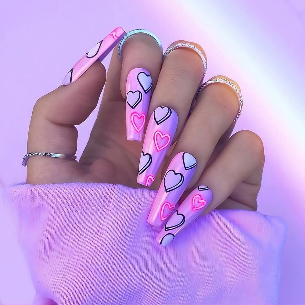 30 Heart Nail Designs To Make Your Fingers Pretty All Year Long