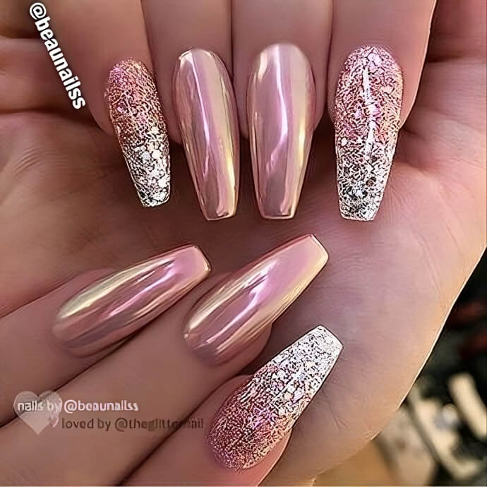 27 Breathtaking Chrome Nails For Your Special Night - 179