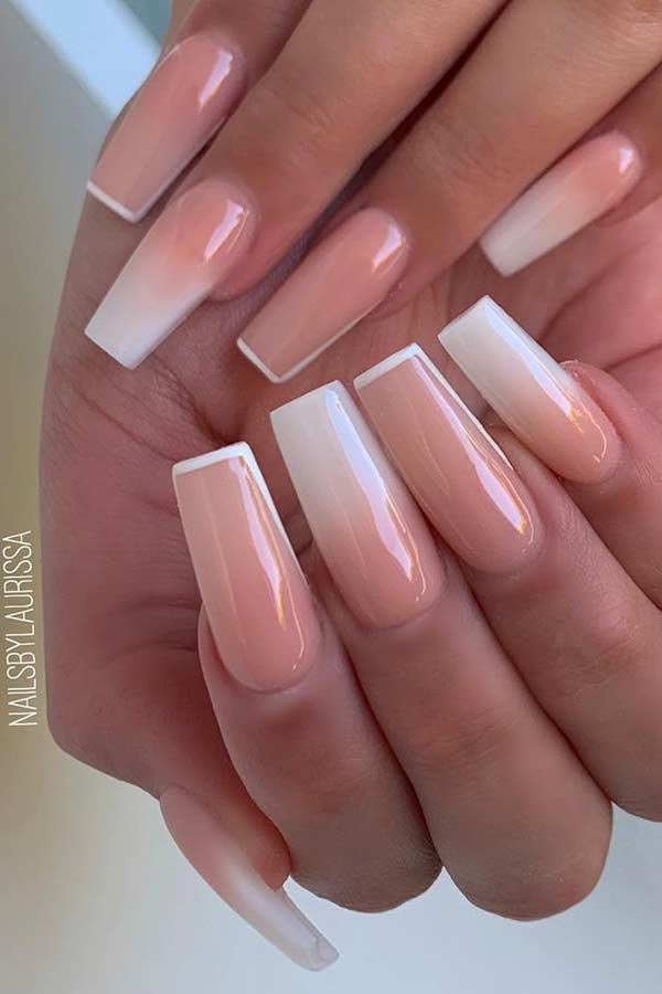 Elegant French Ombre Nails