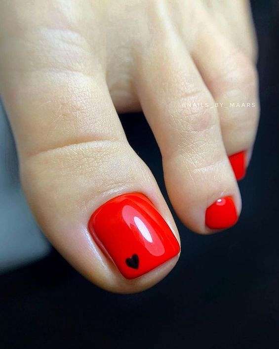 30 increíbles ideas para uñas rojas que debes probar фото №2