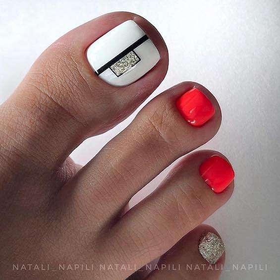 30 increíbles ideas para uñas rojas que debes probar фото №21