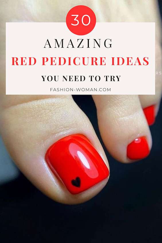 30 increíbles ideas para uñas rojas que debes probar фото №34