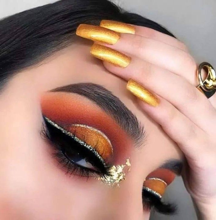 Combinación de uñas y maquillaje, explosión de color para tu rostro y ...