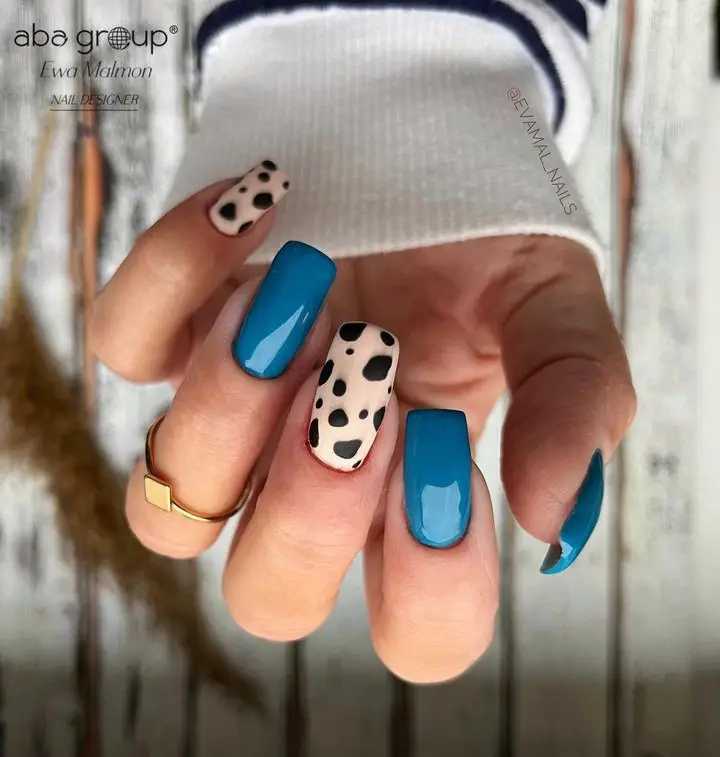 ideas de uñas de leopardo