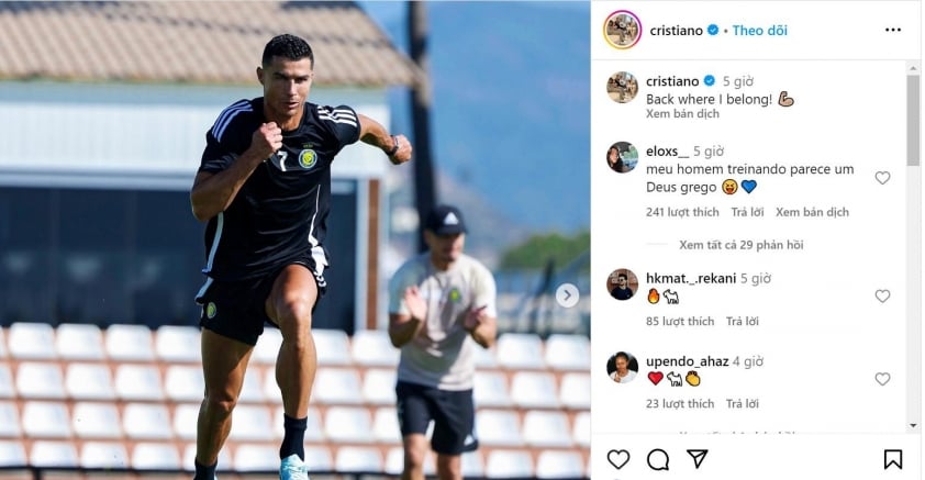 Ronaldo tích cực trước thềm mùa giải mới 508945